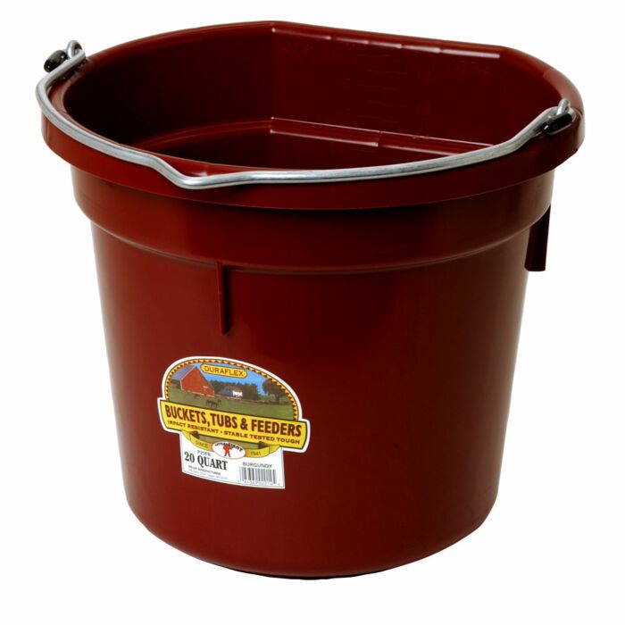 LITTLE GIANT Flat Back Plastic Bucket