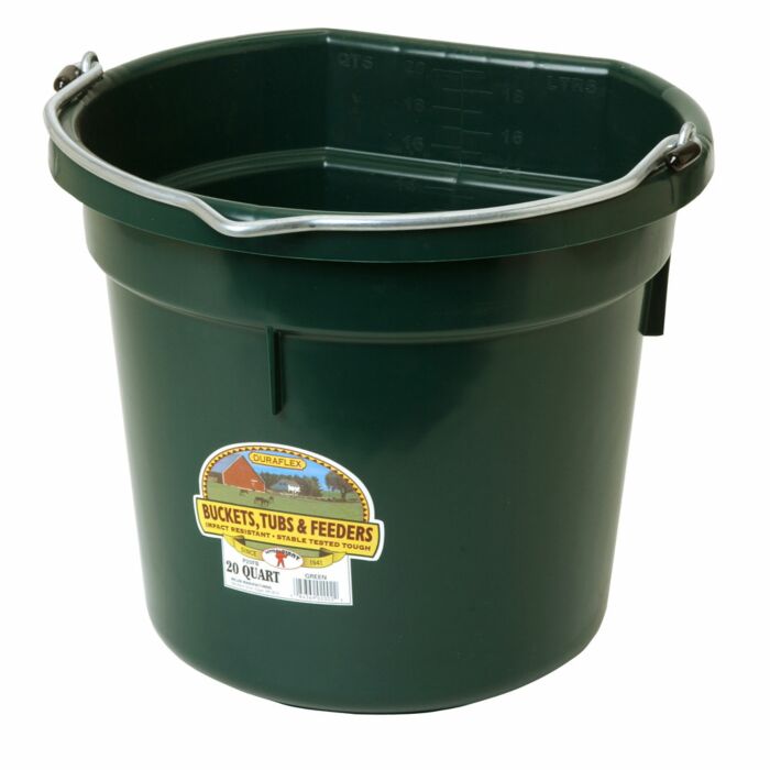 LITTLE GIANT Flat Back Plastic Bucket