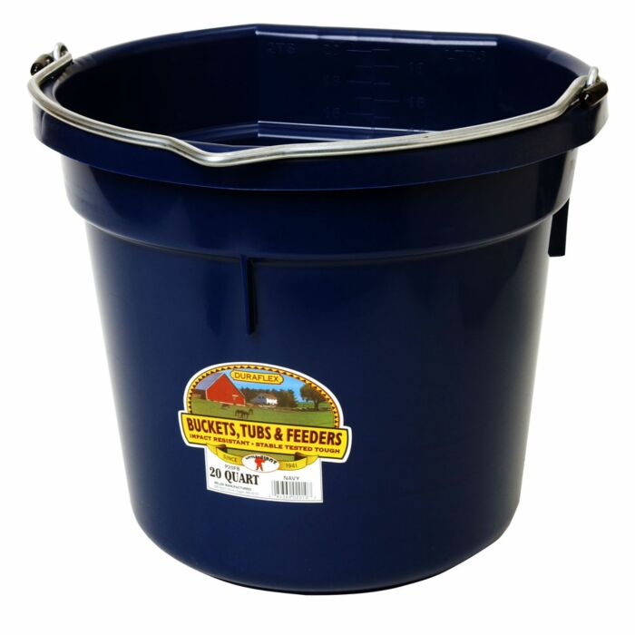 LITTLE GIANT Flat Back Plastic Bucket
