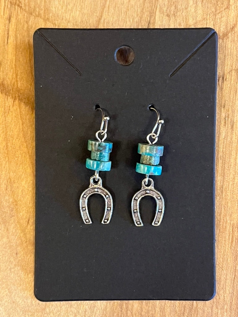 La Plume Noire Stainless Steel Gemstone Earrings