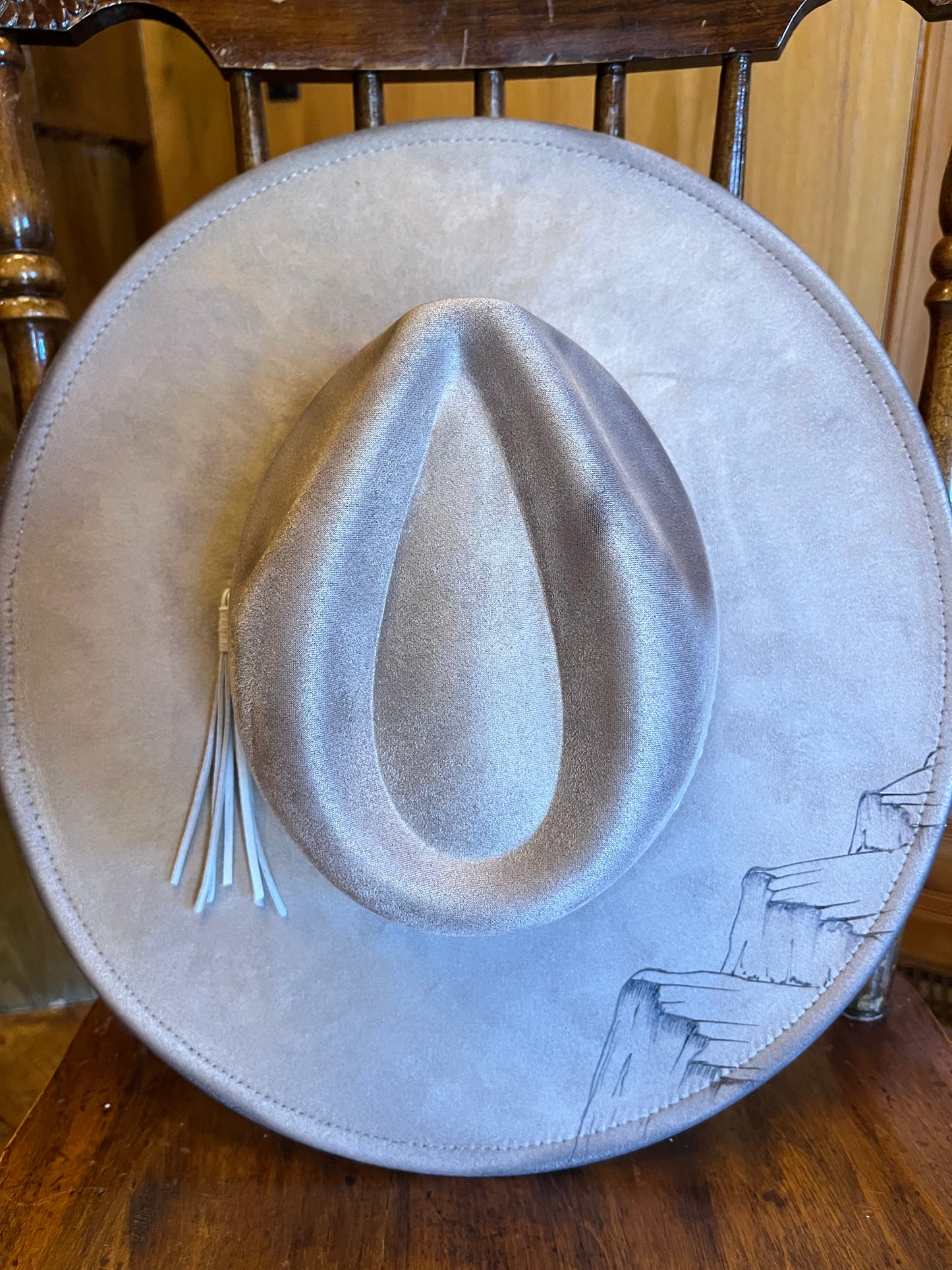 Mane & Feather Pyrography Burned Hats
