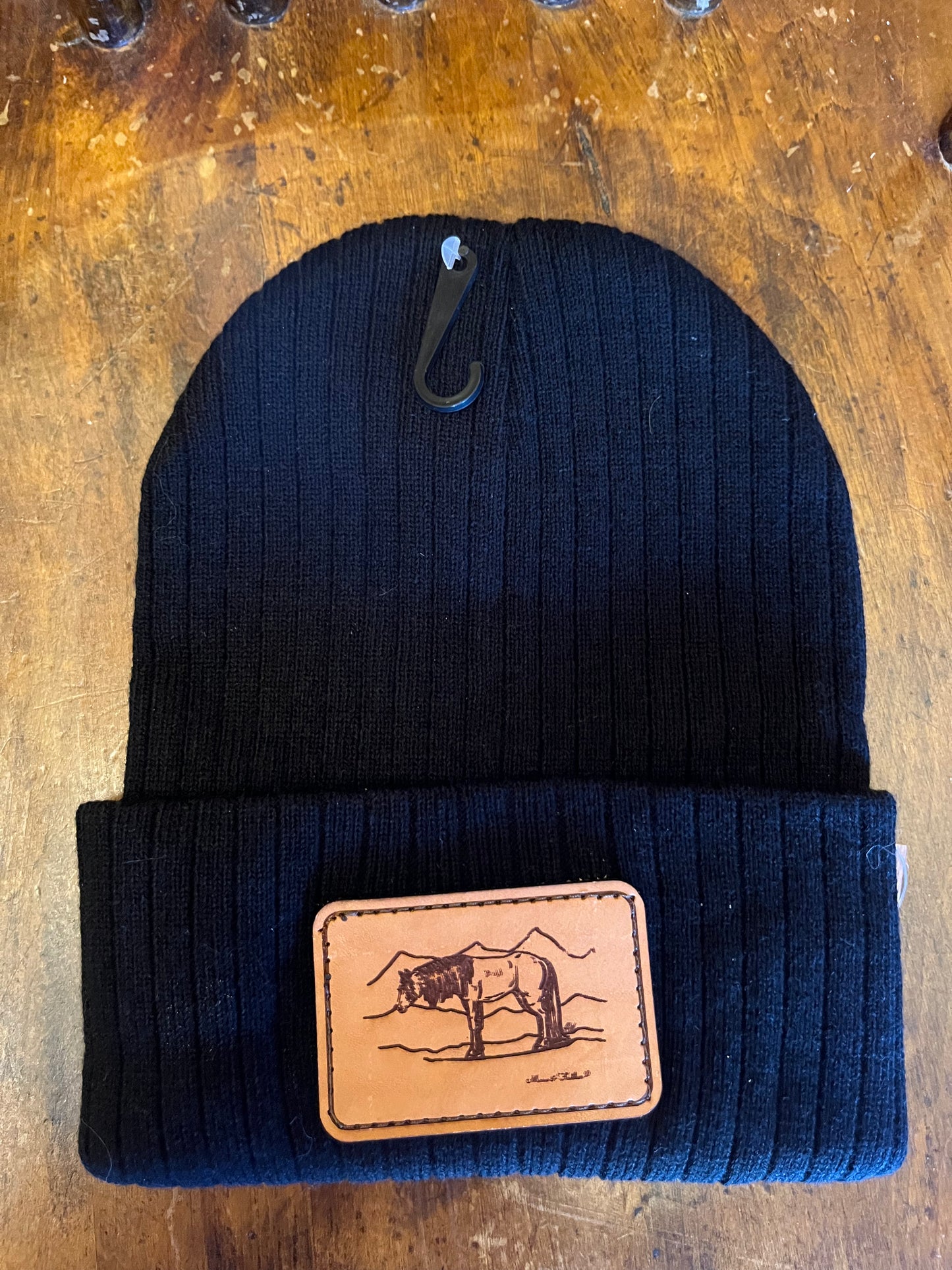 Mane & Feather Leather Patch Toques