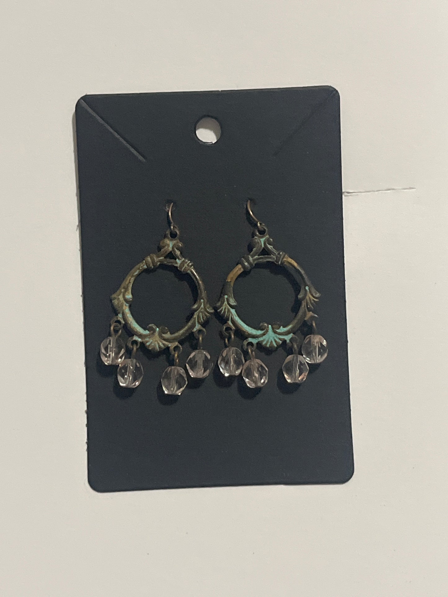 La Plume Noire Verdigris Earrings