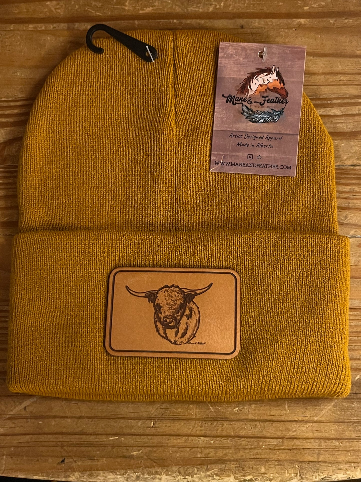 Mane & Feather Leather Patch Toques