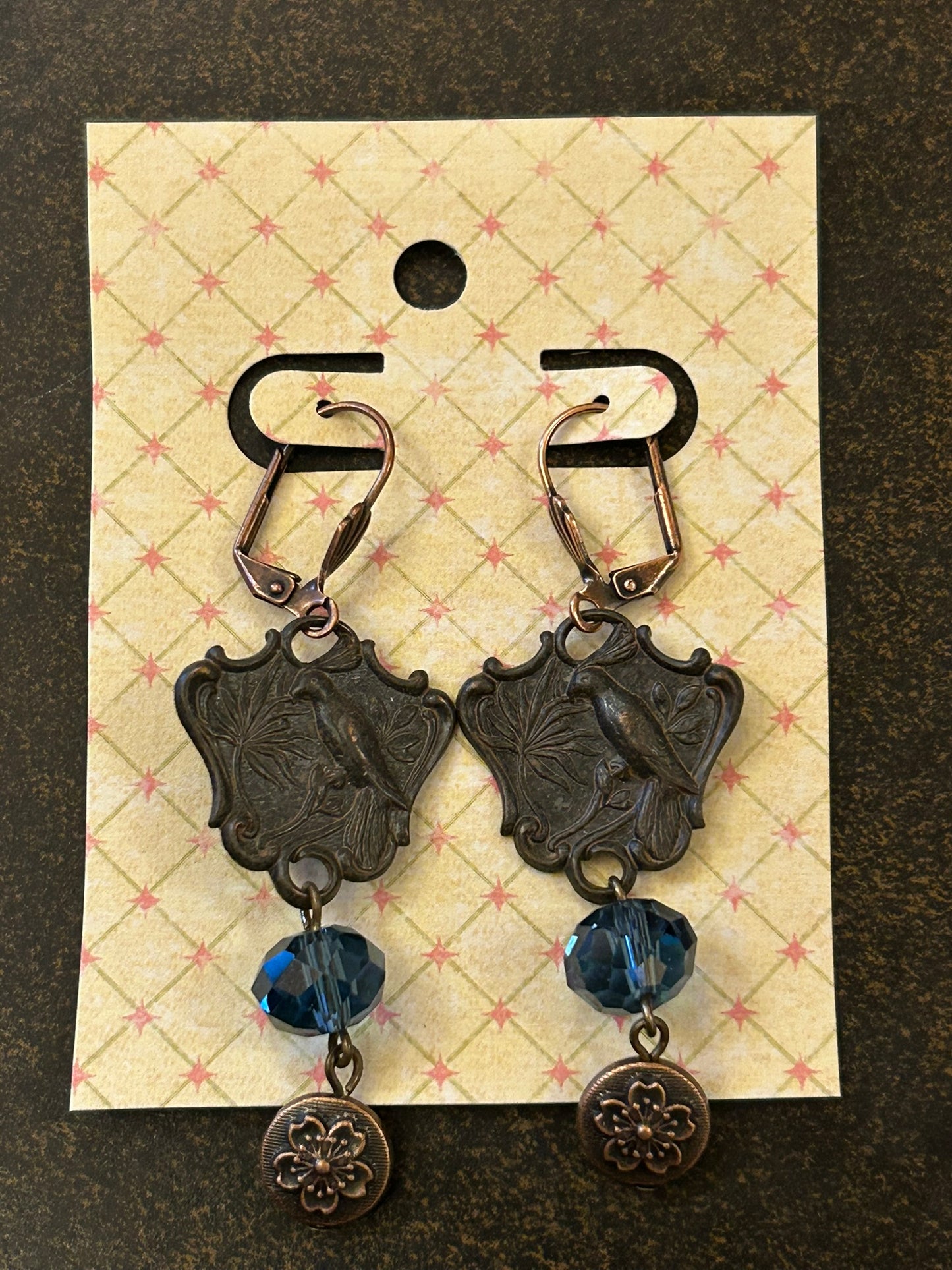 La Plume Noire Copper Dangles