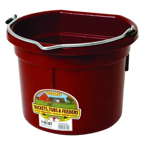 LITTLE GIANT Flat Back Plastic Bucket
