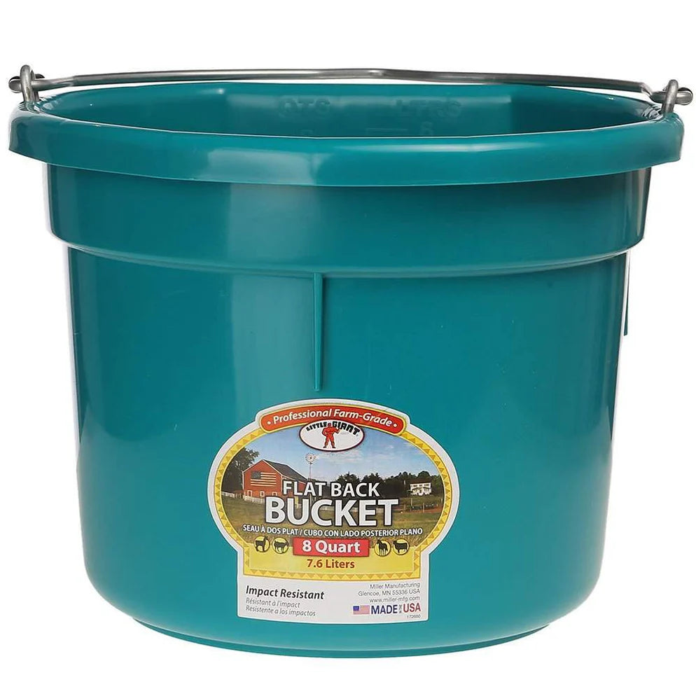LITTLE GIANT Flat Back Plastic Bucket