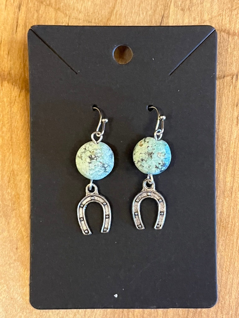 La Plume Noire Stainless Steel Gemstone Earrings