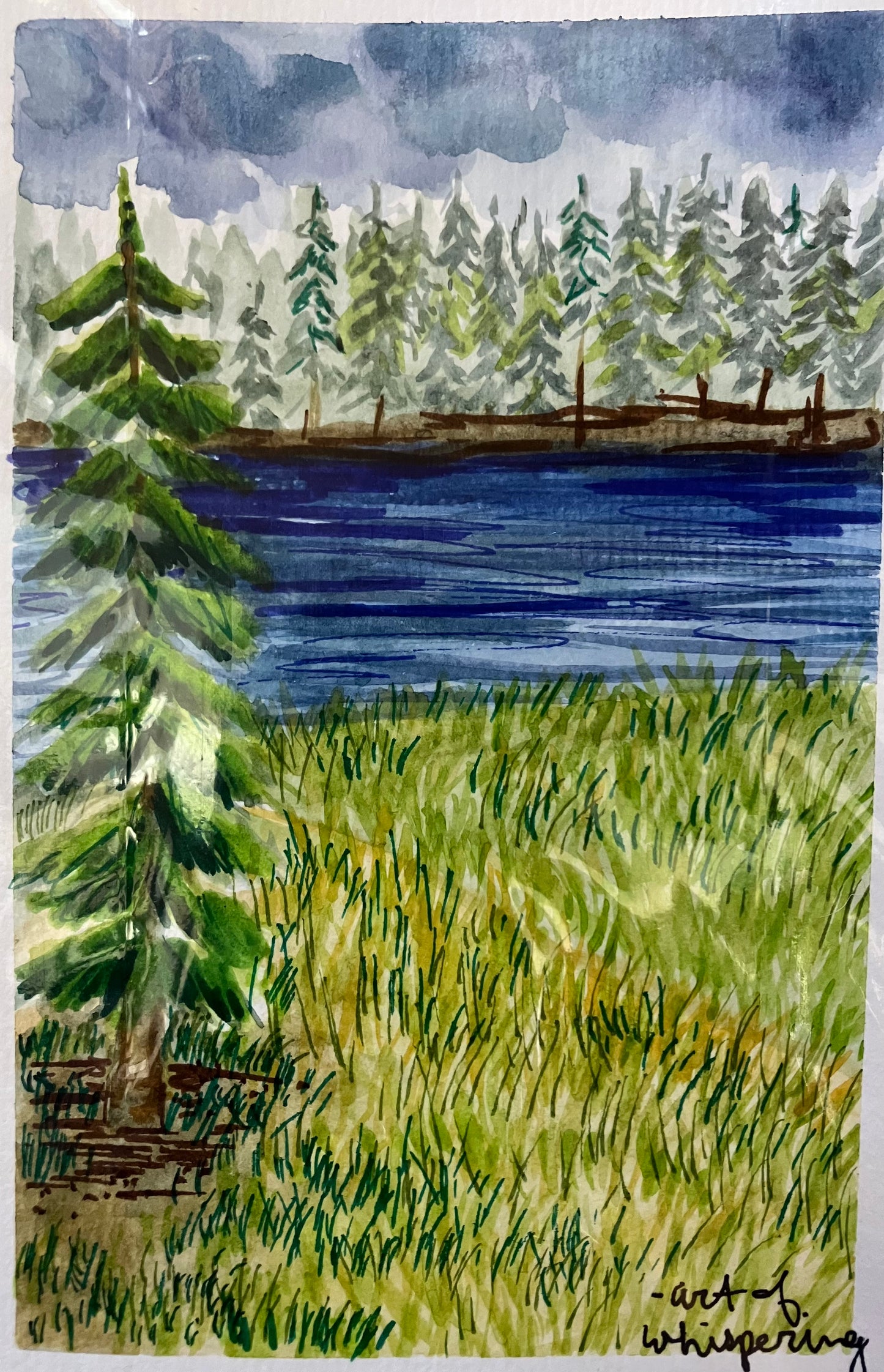 Art of Whispering Hand-Painted Cards