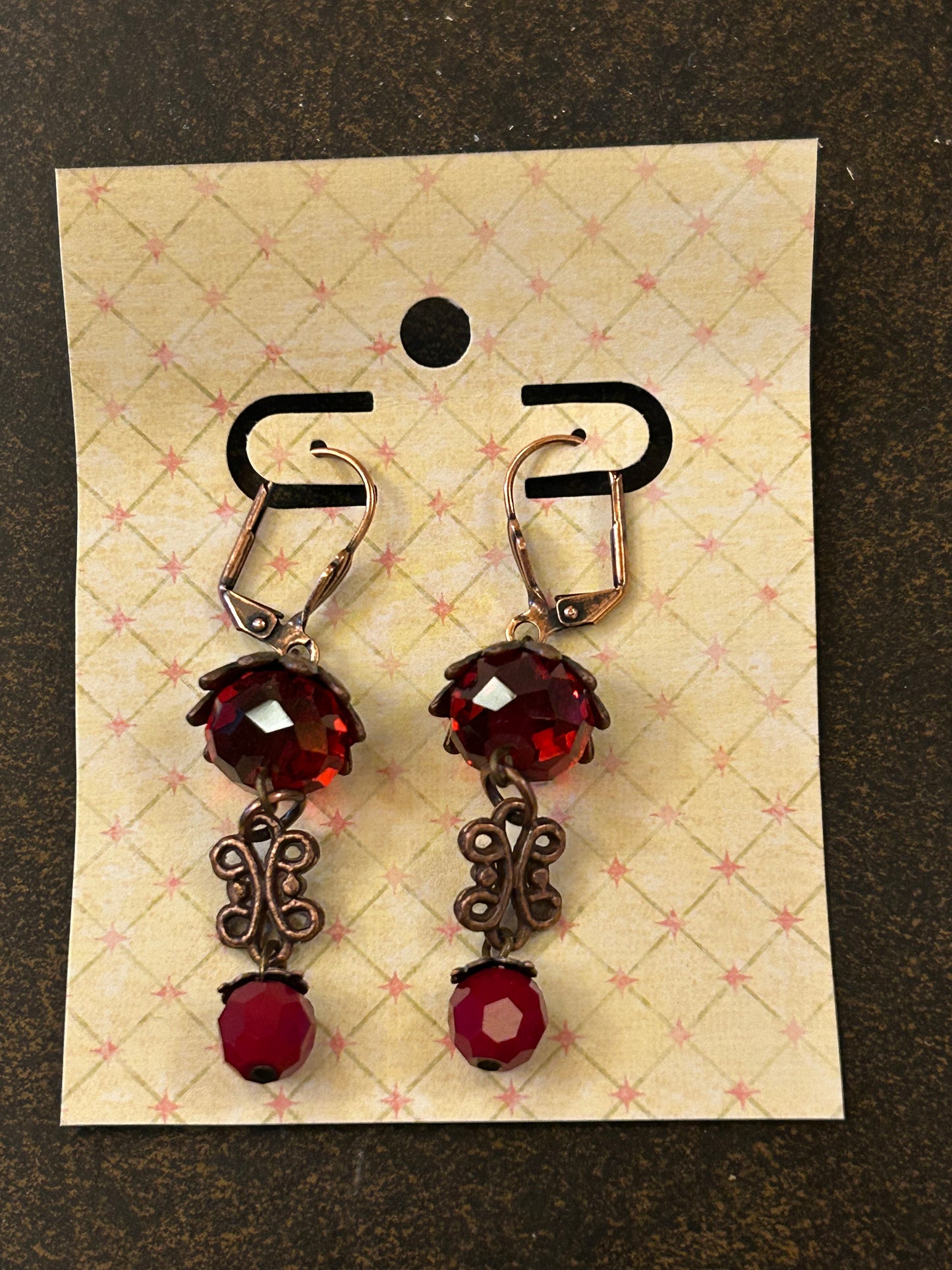 La Plume Noire Copper Dangles