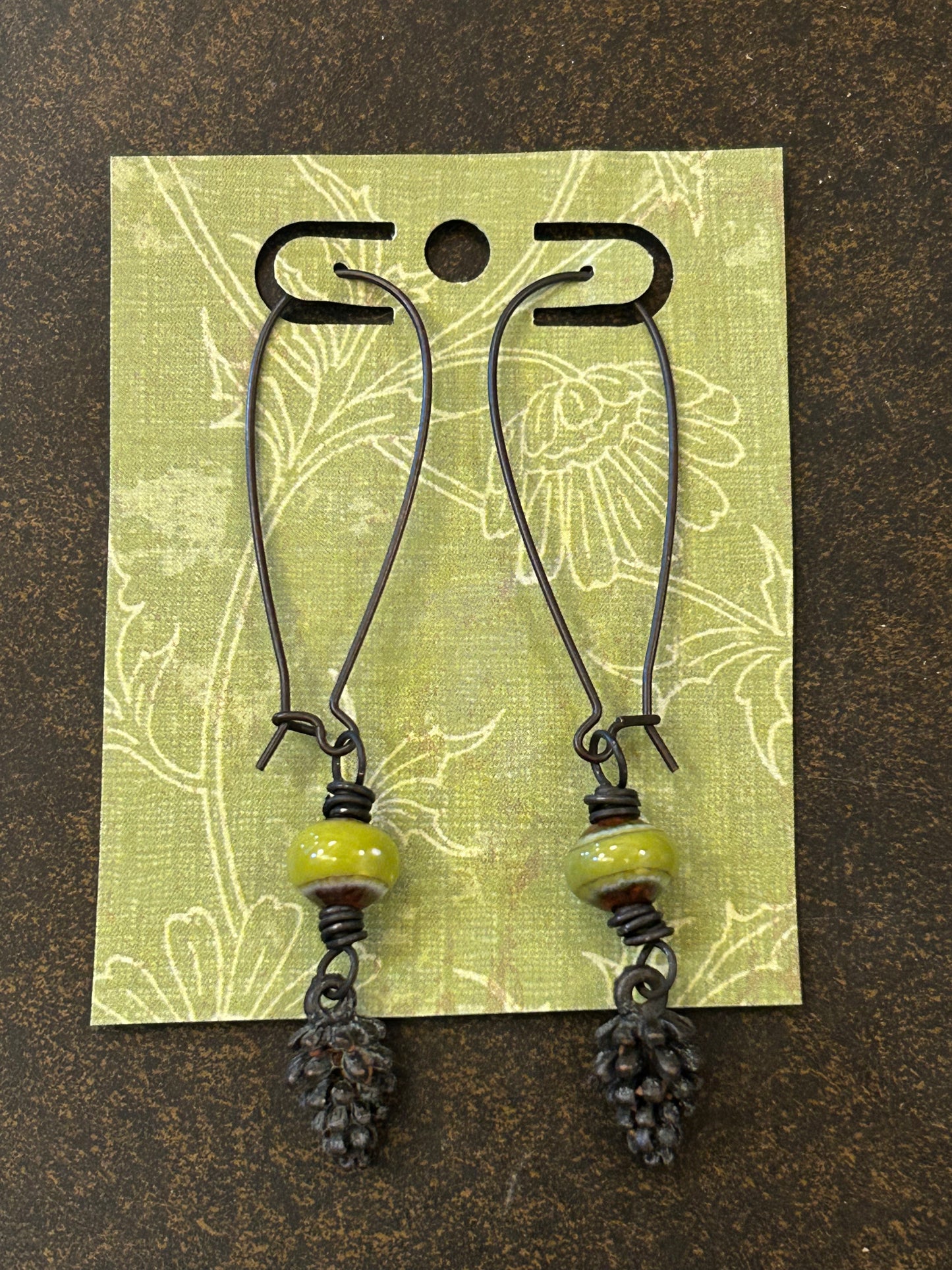 La Plume Noire Long Dangle Earrings