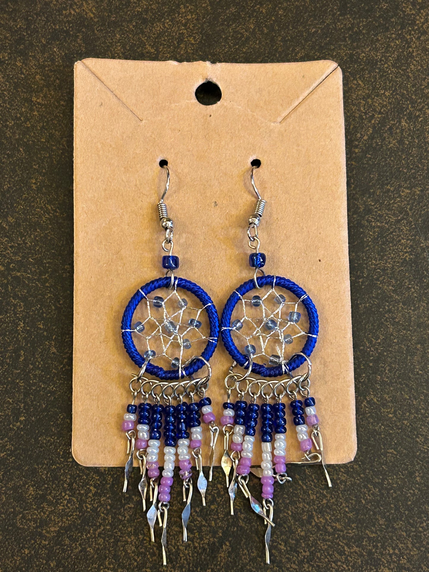 Hand-Beaded Earrings by Kokum Daniels of One Arrow Reserve