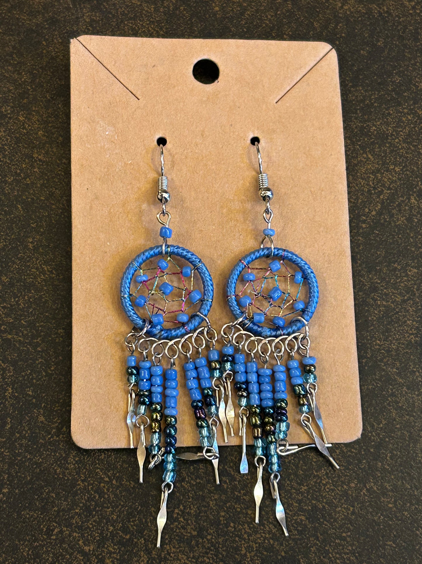 Hand-Beaded Earrings by Kokum Daniels of One Arrow Reserve