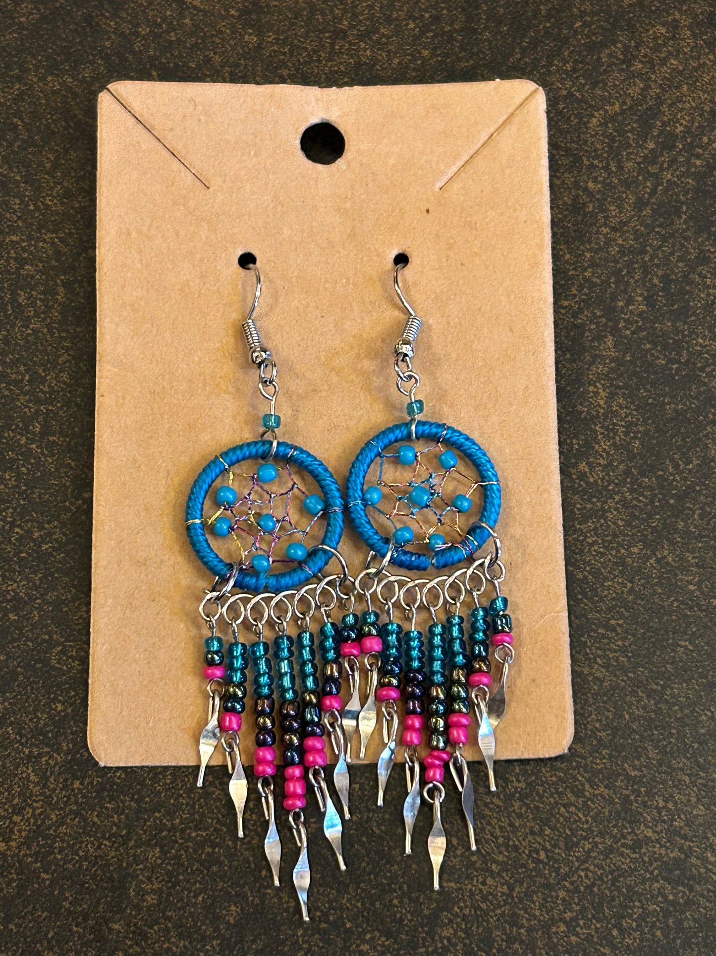 Hand-Beaded Earrings by Kokum Daniels of One Arrow Reserve