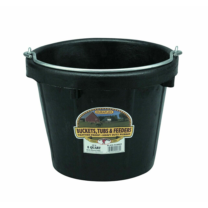 LITTLE GIANT Round Rubber Bucket 8qt