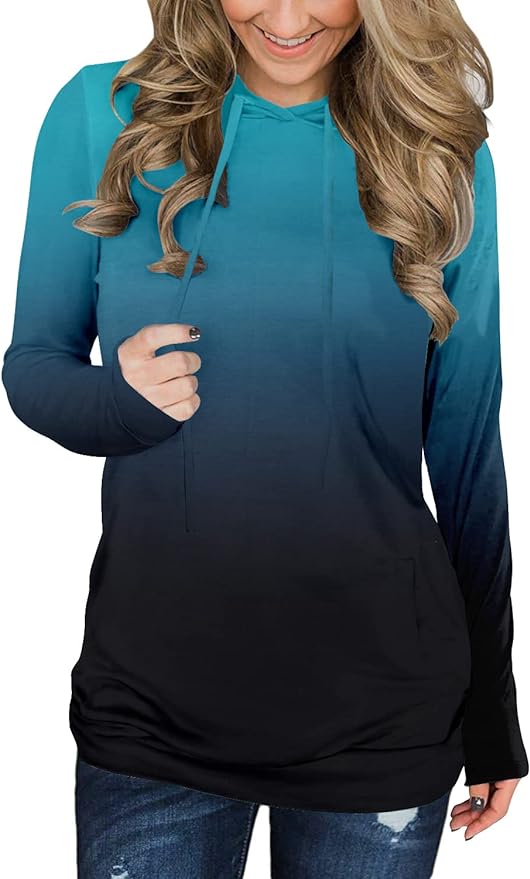 Women's Two-Tone Tunic Hoodie