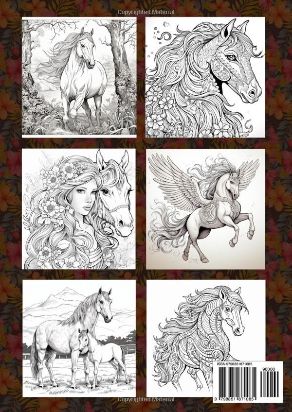 Horse Colouring Book