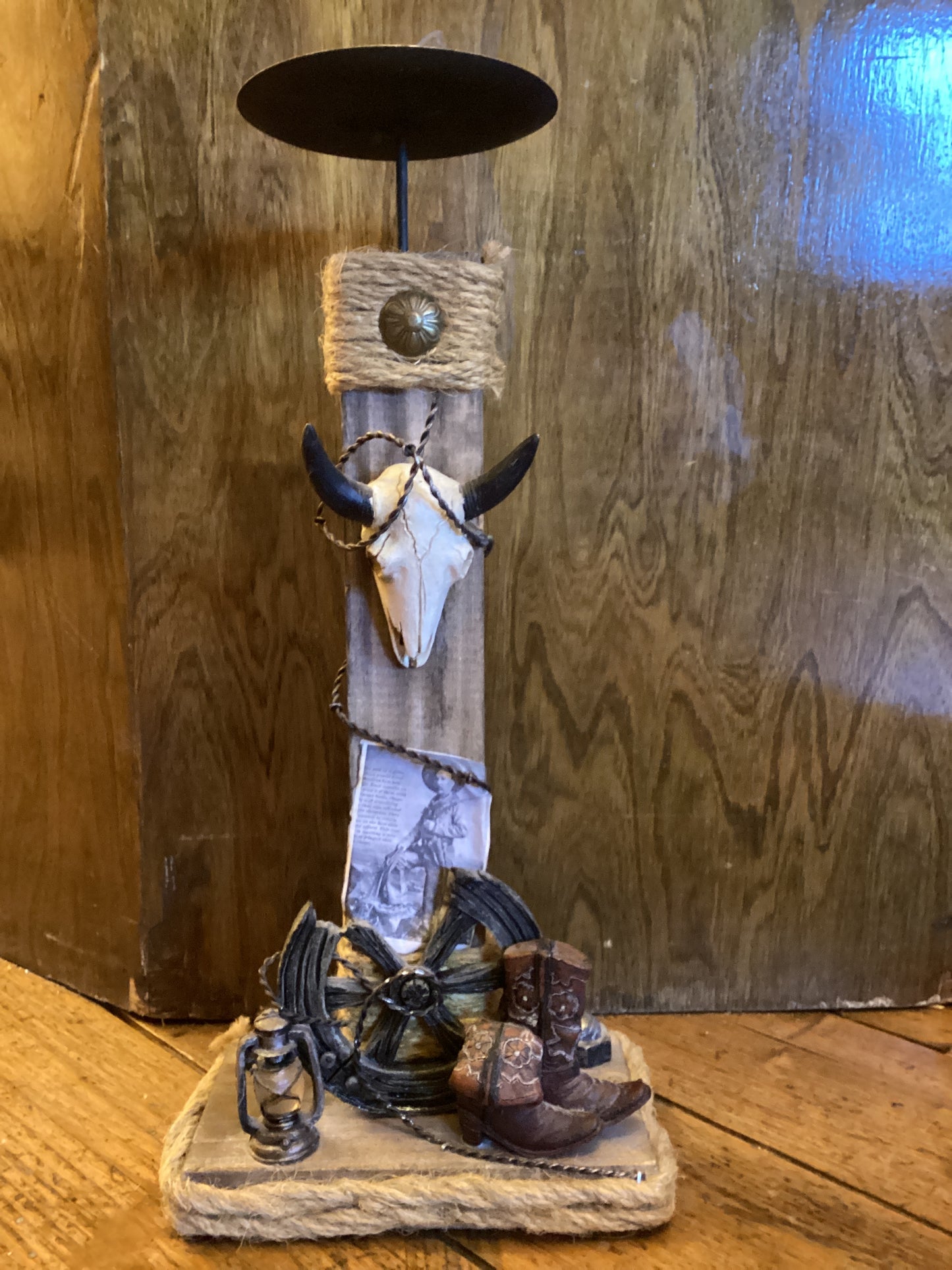 Vintage Western Candle Holders