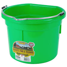 LITTLE GIANT Flat Back Plastic Bucket