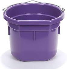 LITTLE GIANT Flat Back Plastic Bucket