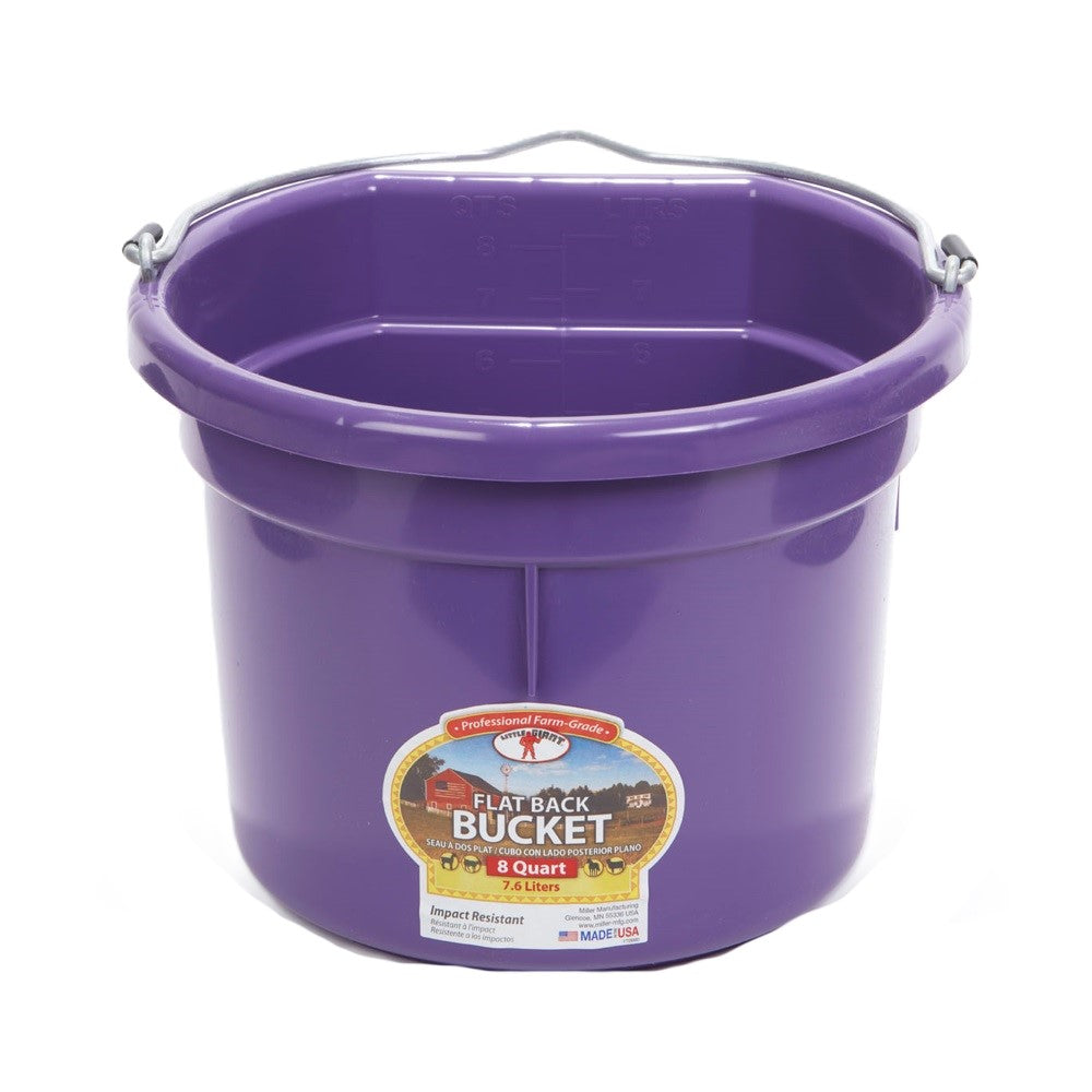 LITTLE GIANT Flat Back Plastic Bucket