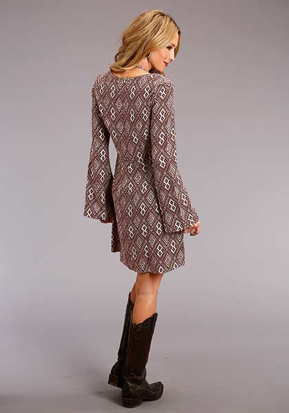 Stetson Ladies Rayon Aztec Print Dress