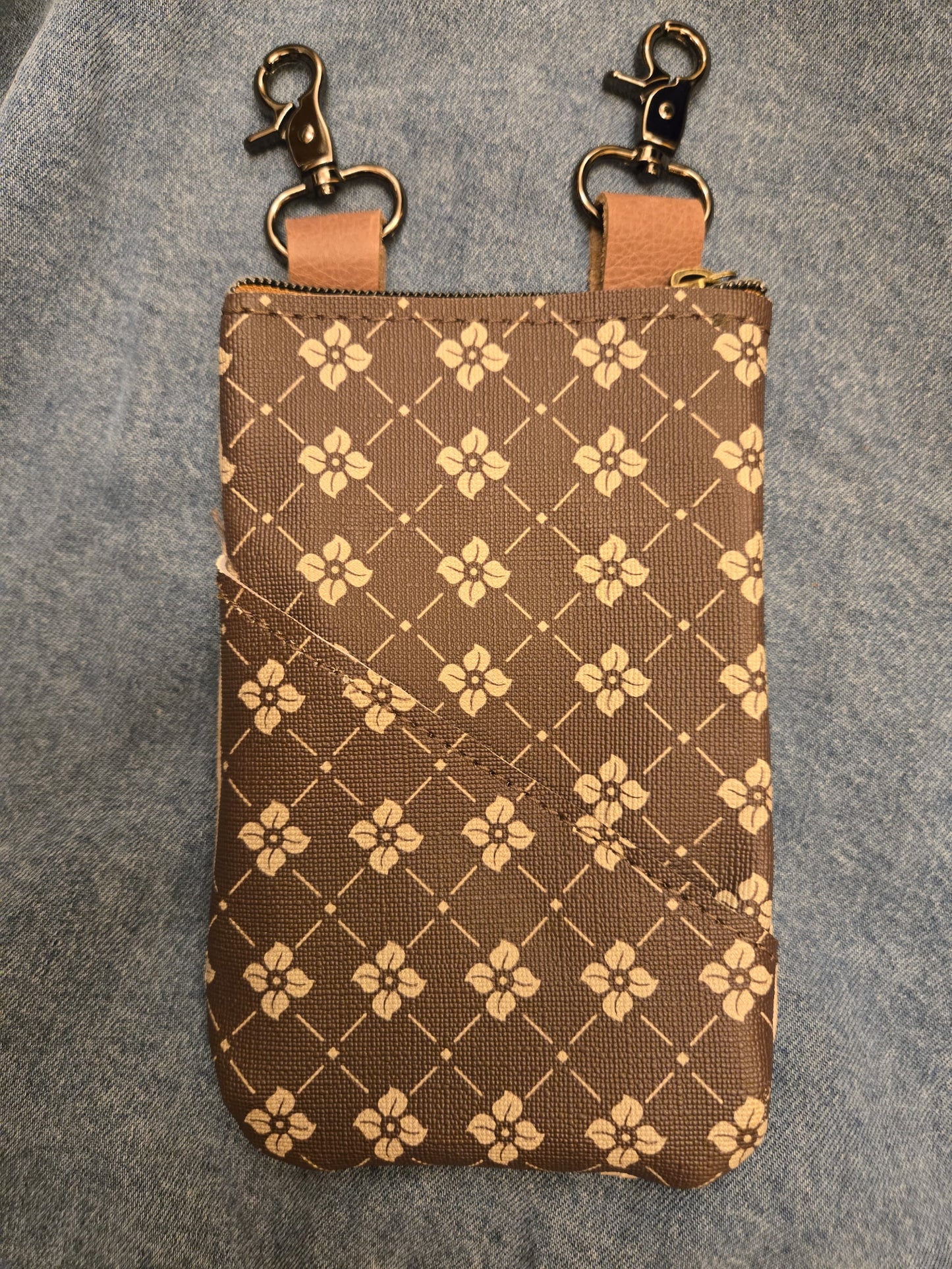 Mane & Feather Leather Clip-On Cell Phone Bags