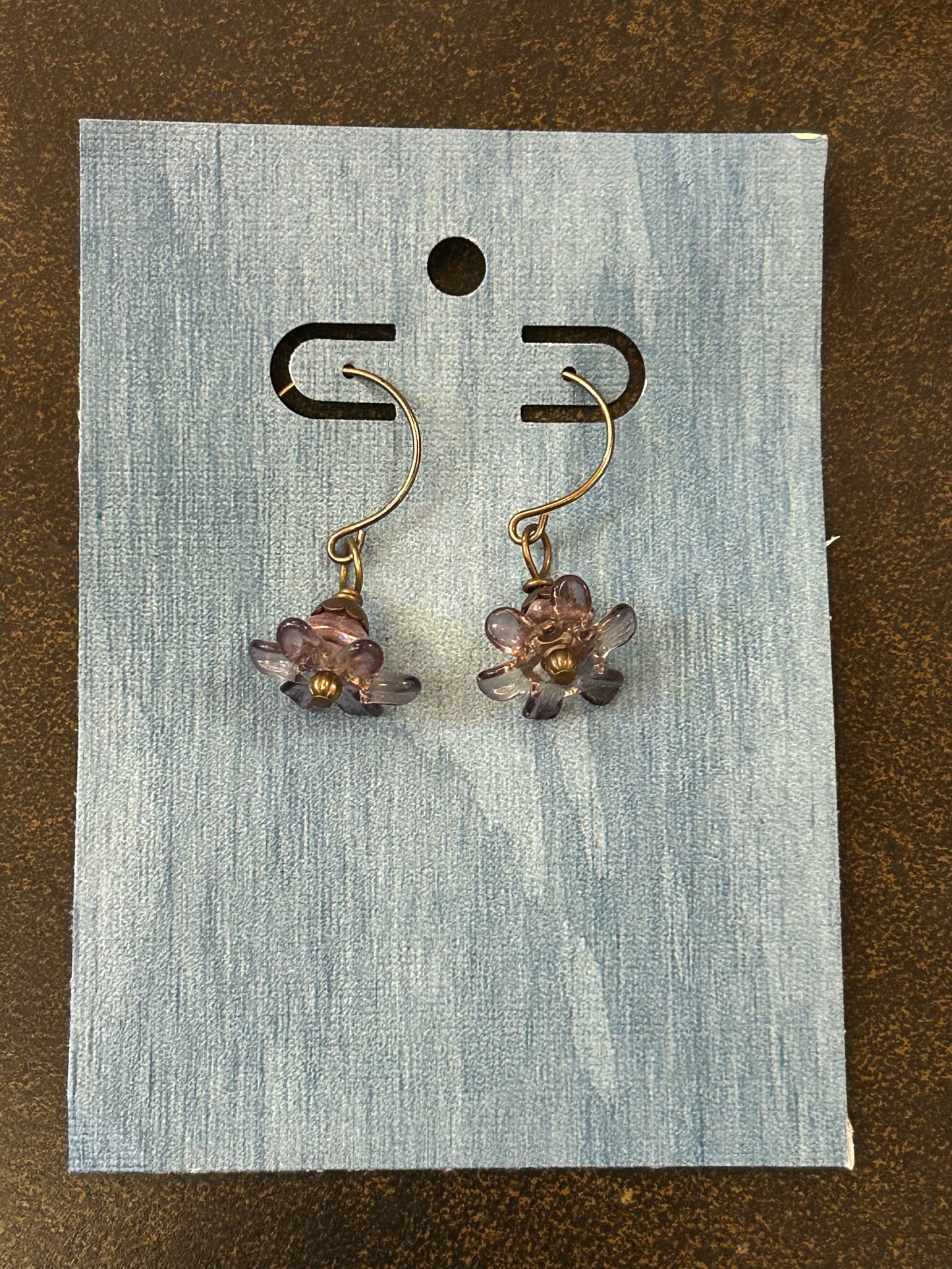 La Plume Noire Solid Brass Artisan Earrings