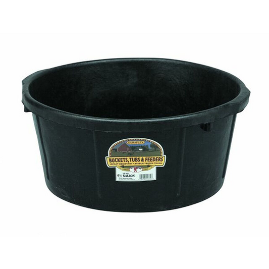 LITTLE GIANT 6.5 Gallon Rubber Tub