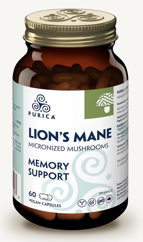 Purica Lion's Mane Micronized Mushrooms (Human)