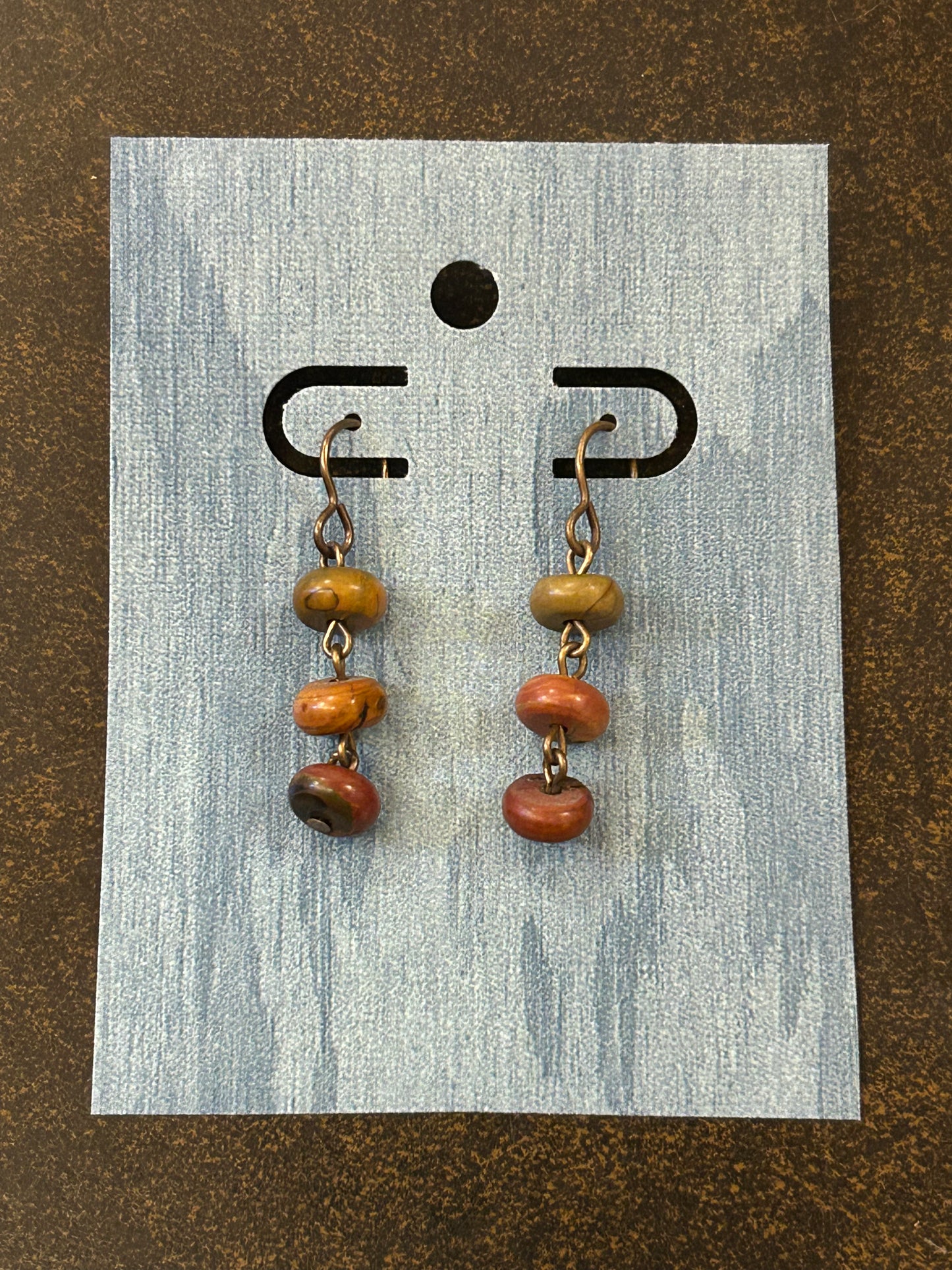 La Plume Noire Solid Brass Artisan Earrings