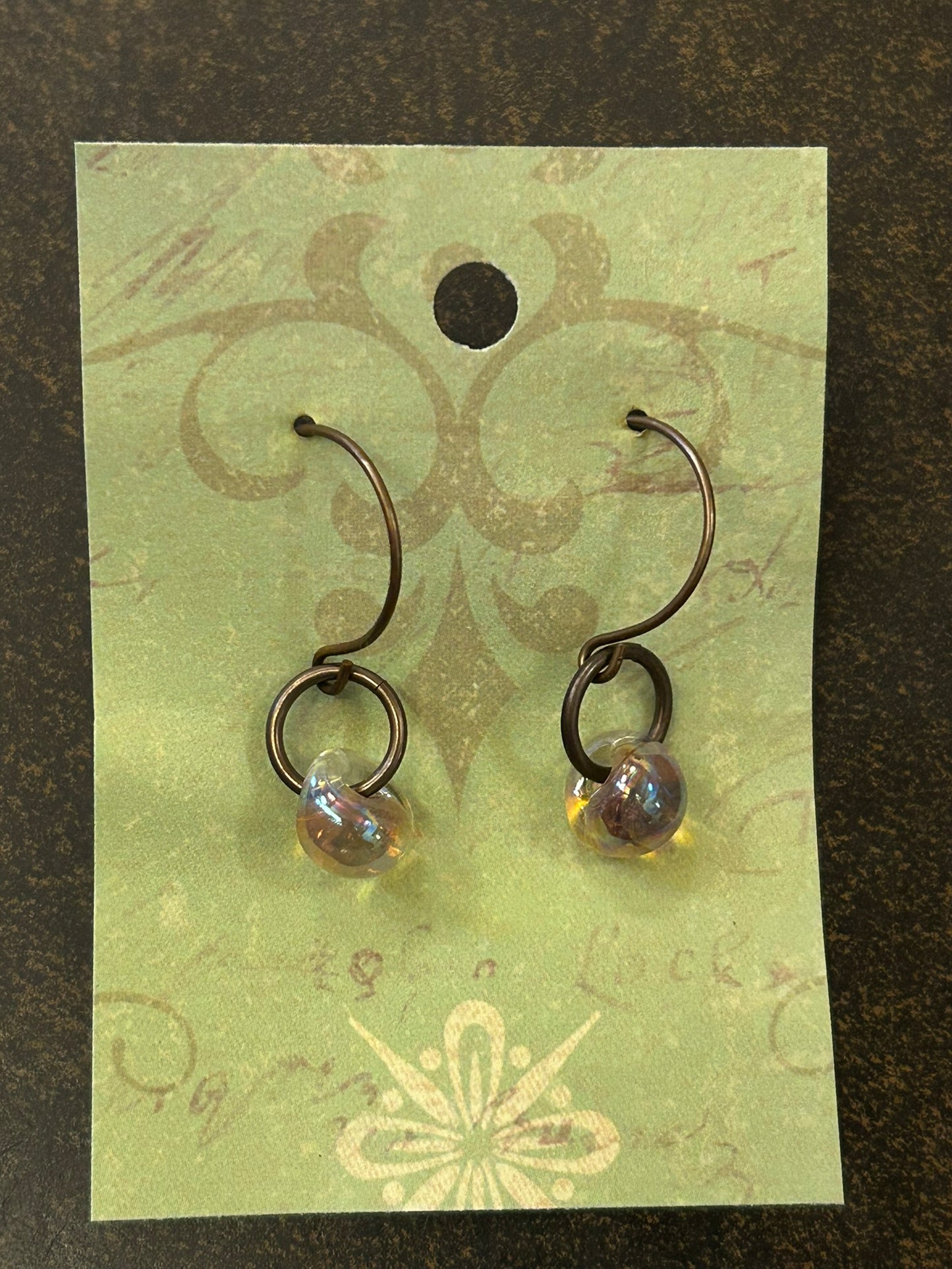 La Plume Noire Solid Brass Artisan Earrings