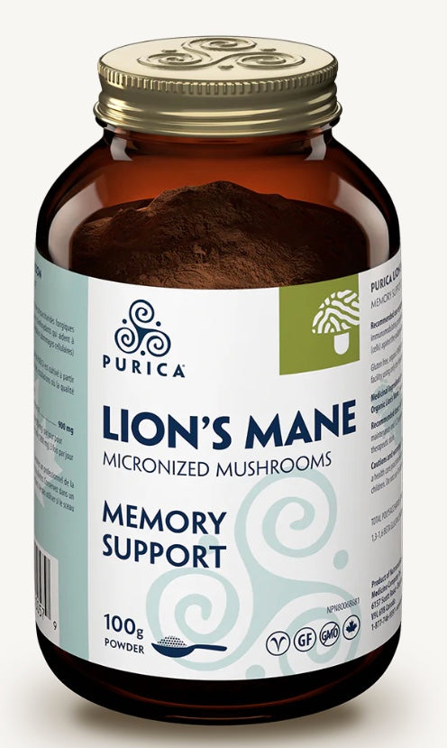 Purica Lion's Mane Micronized Mushrooms (Human)