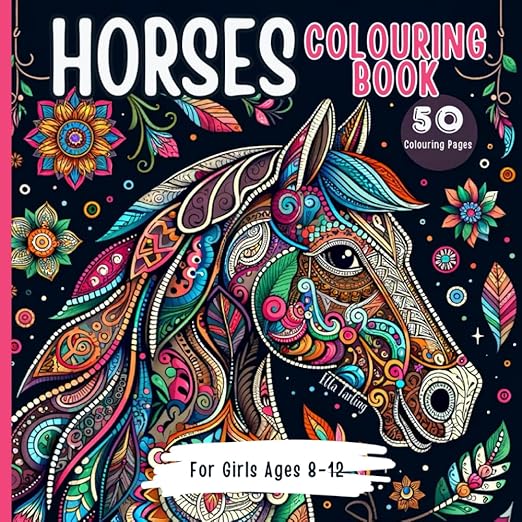 Horse Mandala Colouring Book