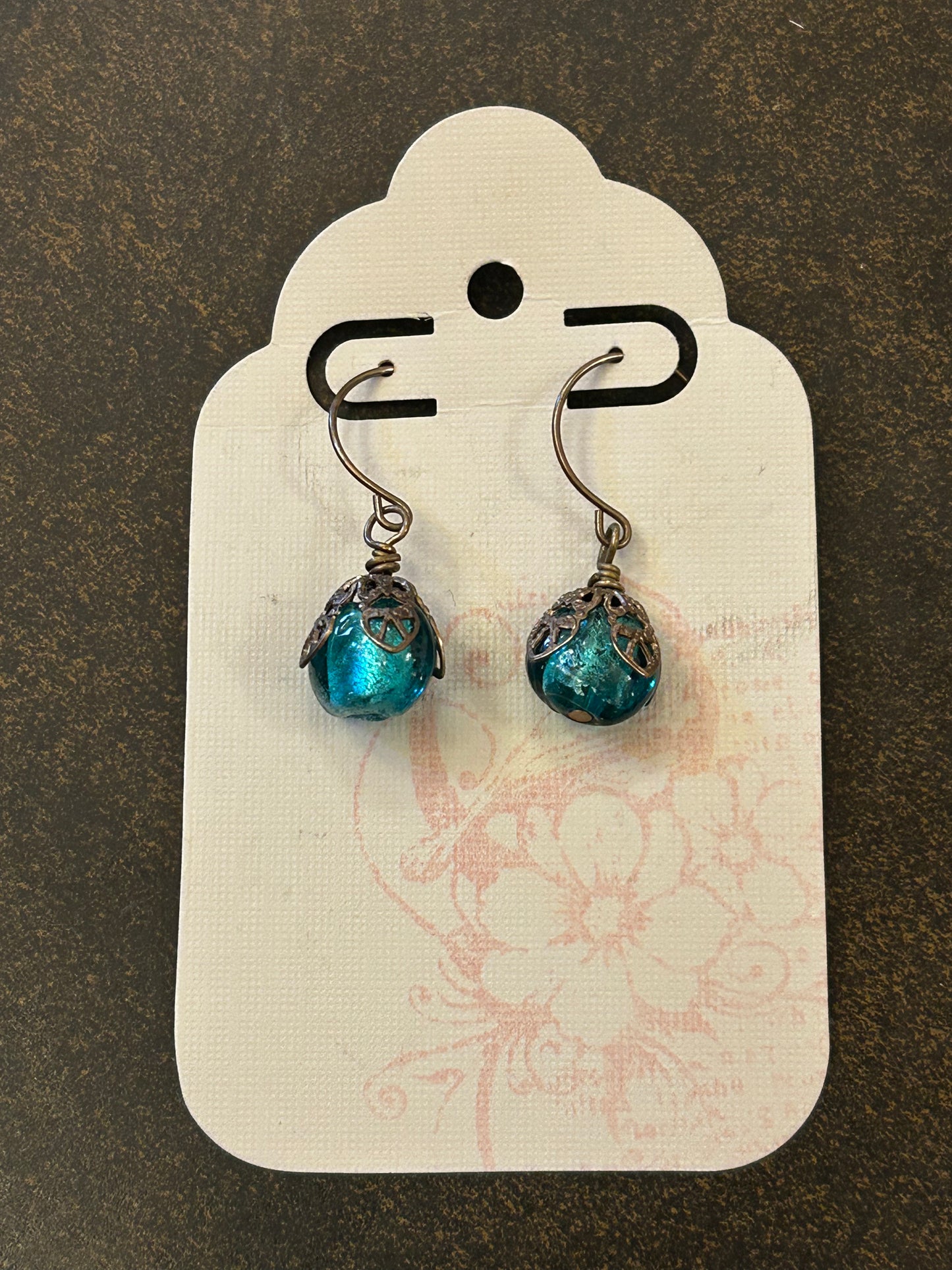 La Plume Noire Solid Brass Artisan Earrings