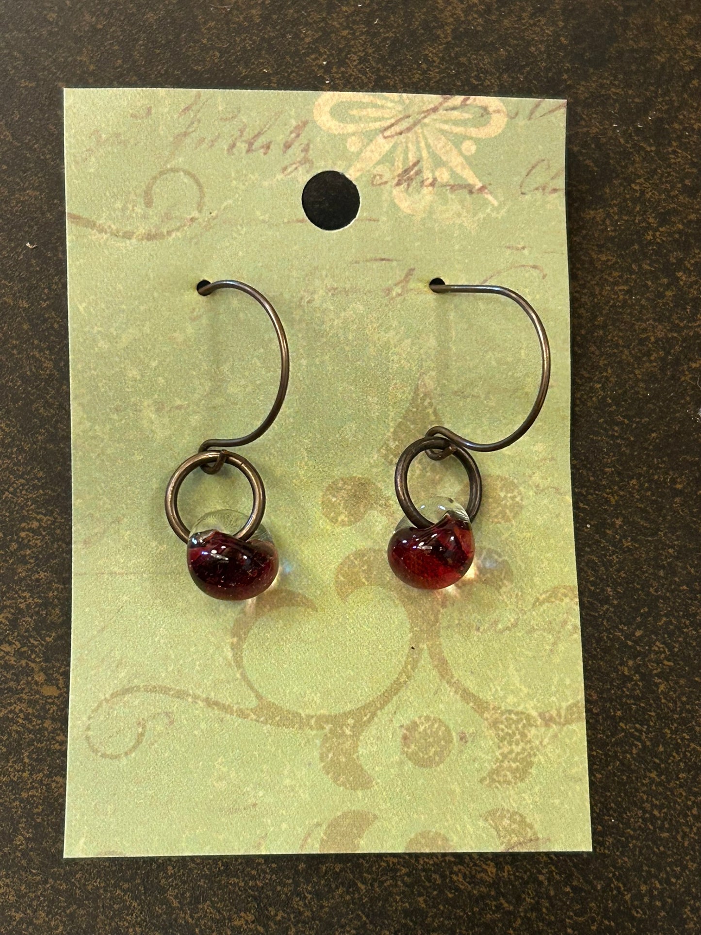 La Plume Noire Solid Brass Artisan Earrings