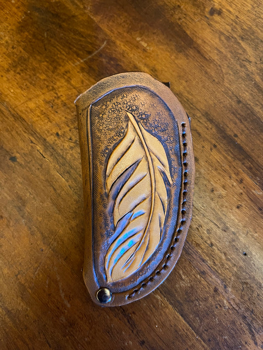 Mane & Feather Leather Knife Holder