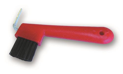 Hoofpick w/ Brush (Red)