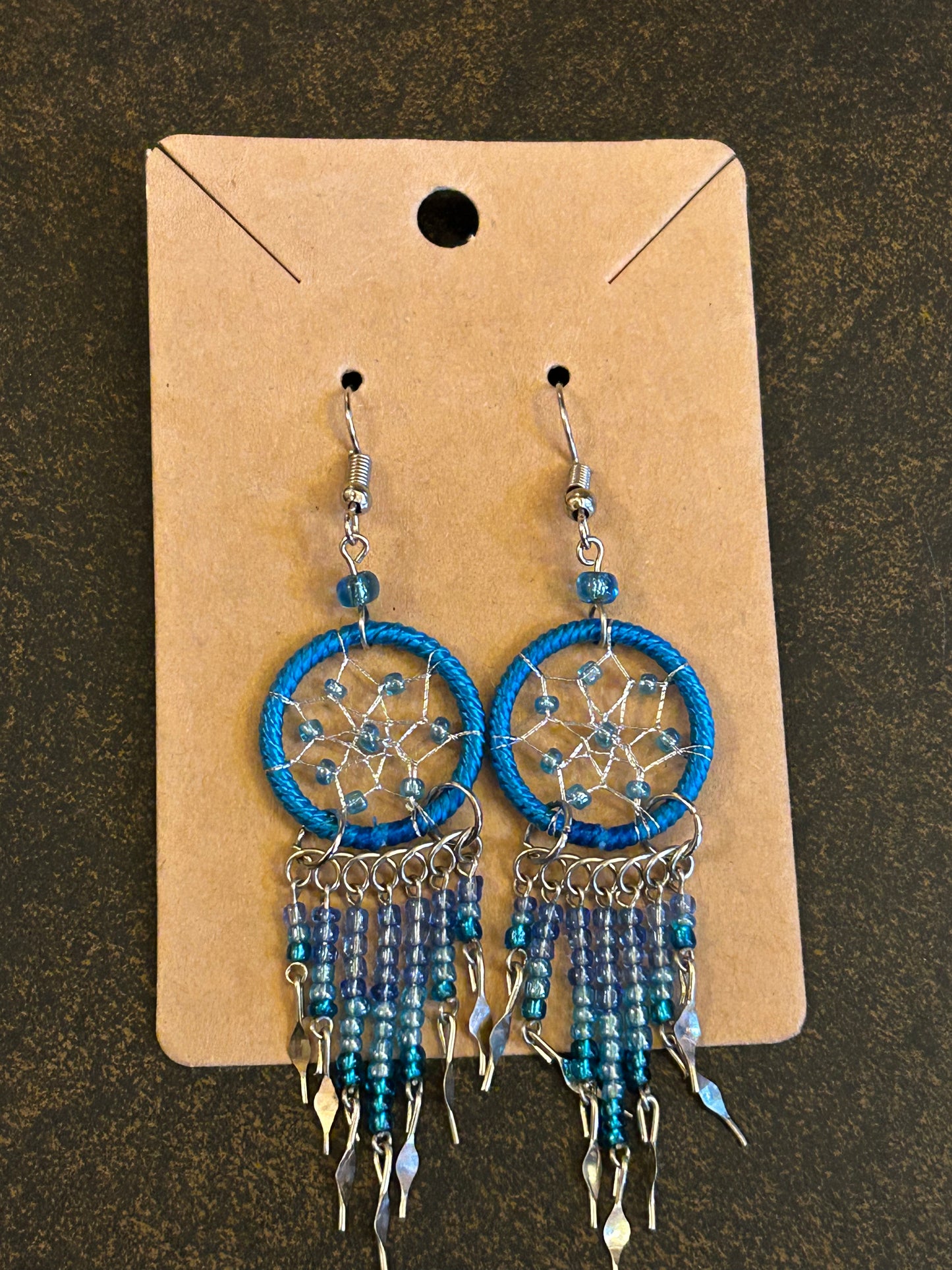 Hand-Beaded Earrings by Kokum Daniels of One Arrow Reserve