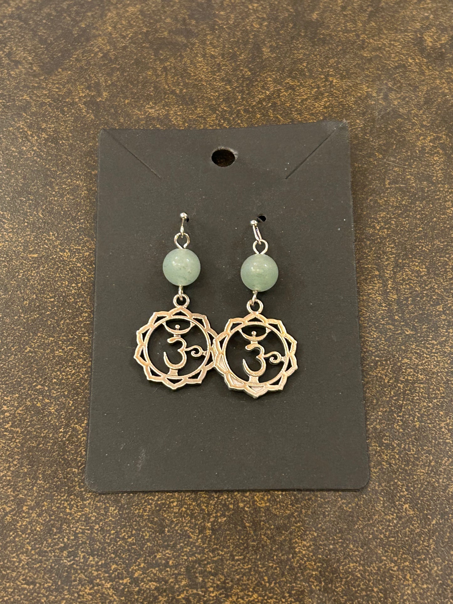 La Plume Noire Stainless Steel Gemstone Earrings