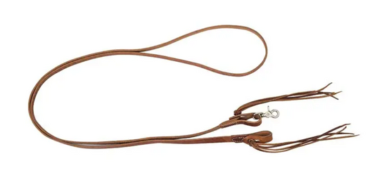 Partrade 5/8” x 8’ Pineapple Knot Harness Leather Roping Reins