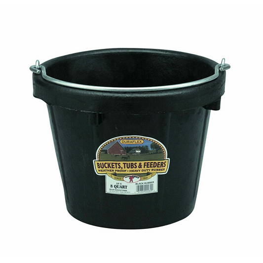 LITTLE GIANT Round Rubber Bucket 8qt