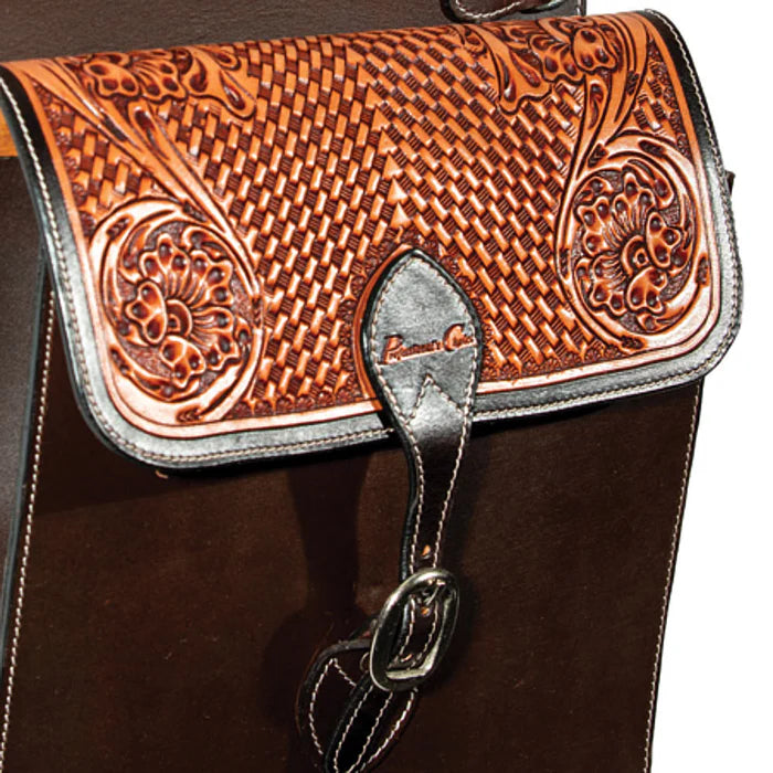 Professional’s Choice Tooled Leather Saddle Bag